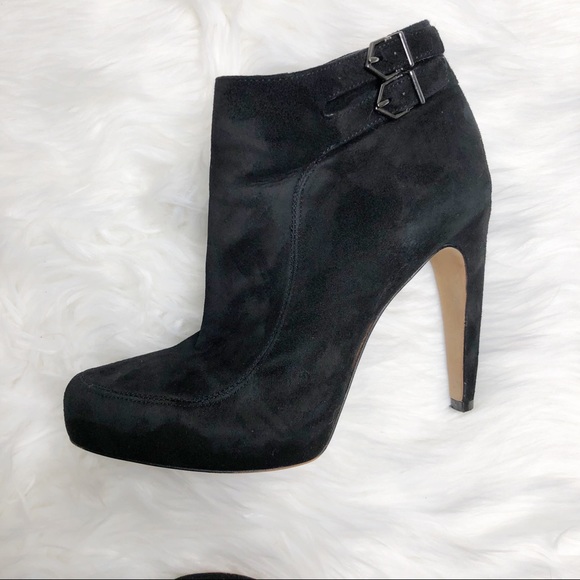 Sam Edelman - Black “Kit” Suede Booties - Picture 7 of 8